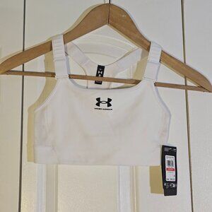 Under Armour Women's Sports Bra Size XS White Racerback High Support Running NWT